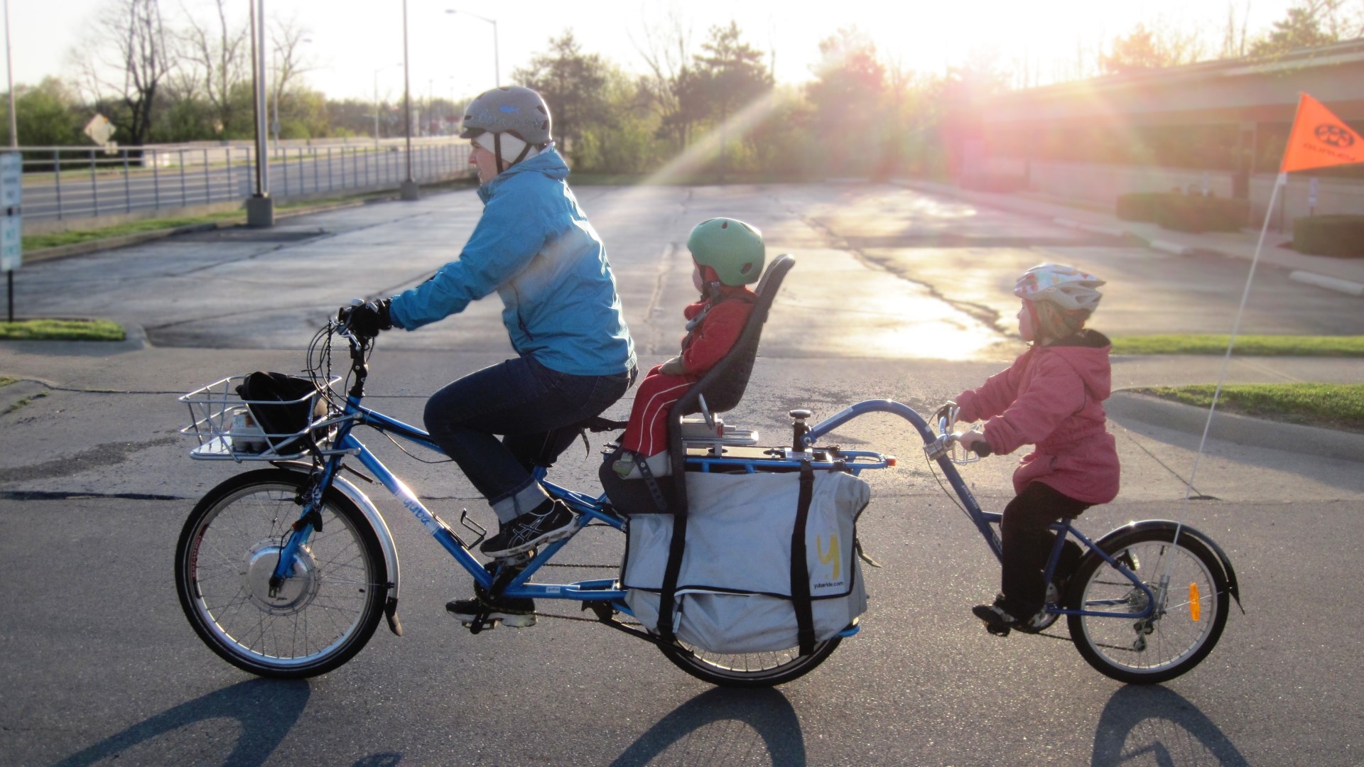 Børn på cykel