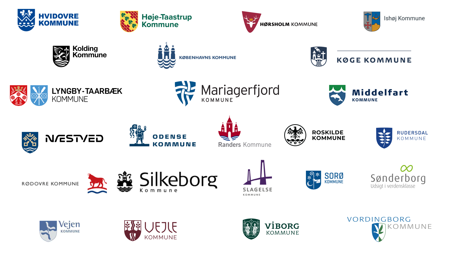En liste med logoer