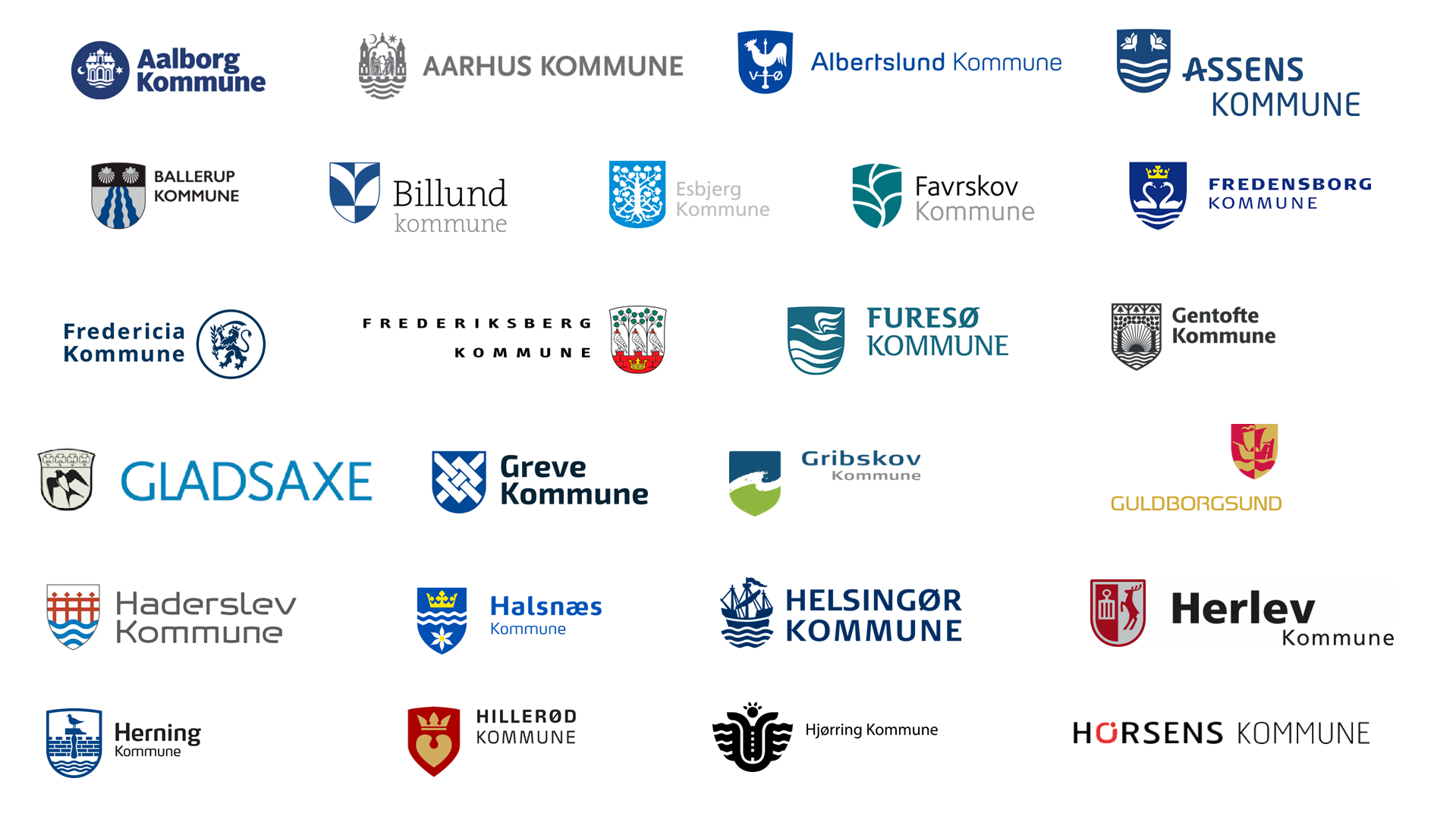 En liste af logoer