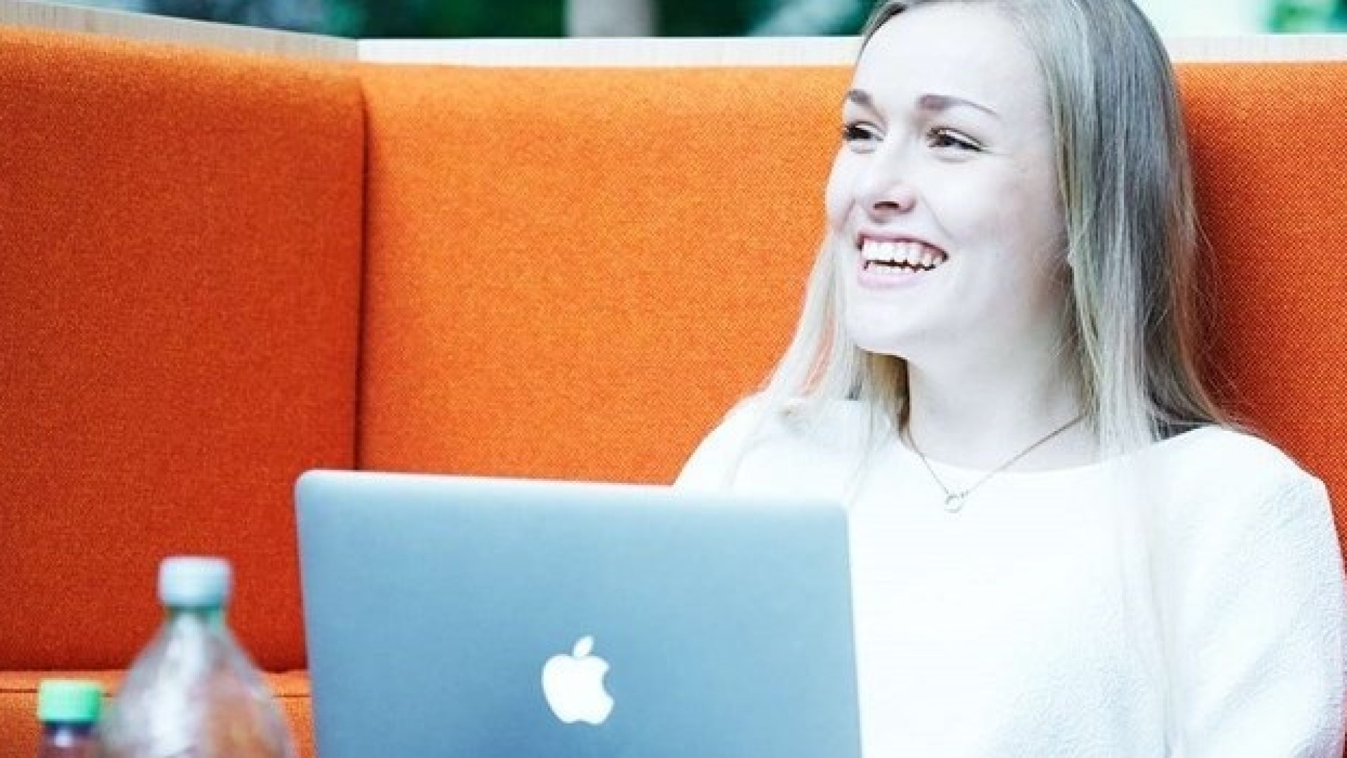 Girl with computer