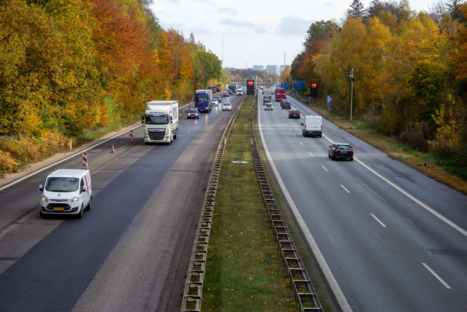 Cars on highway