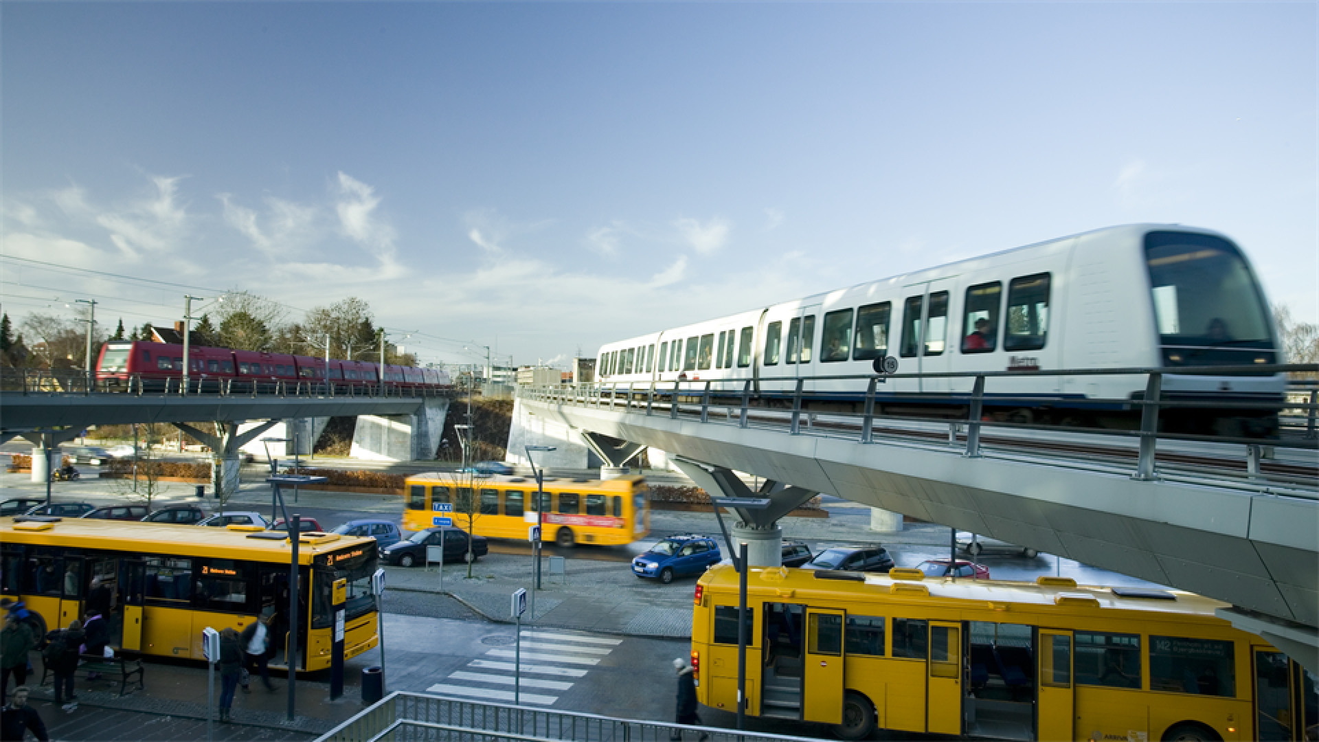 Bus and train