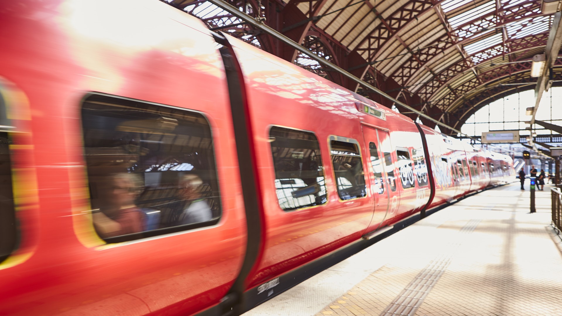 Train at central station